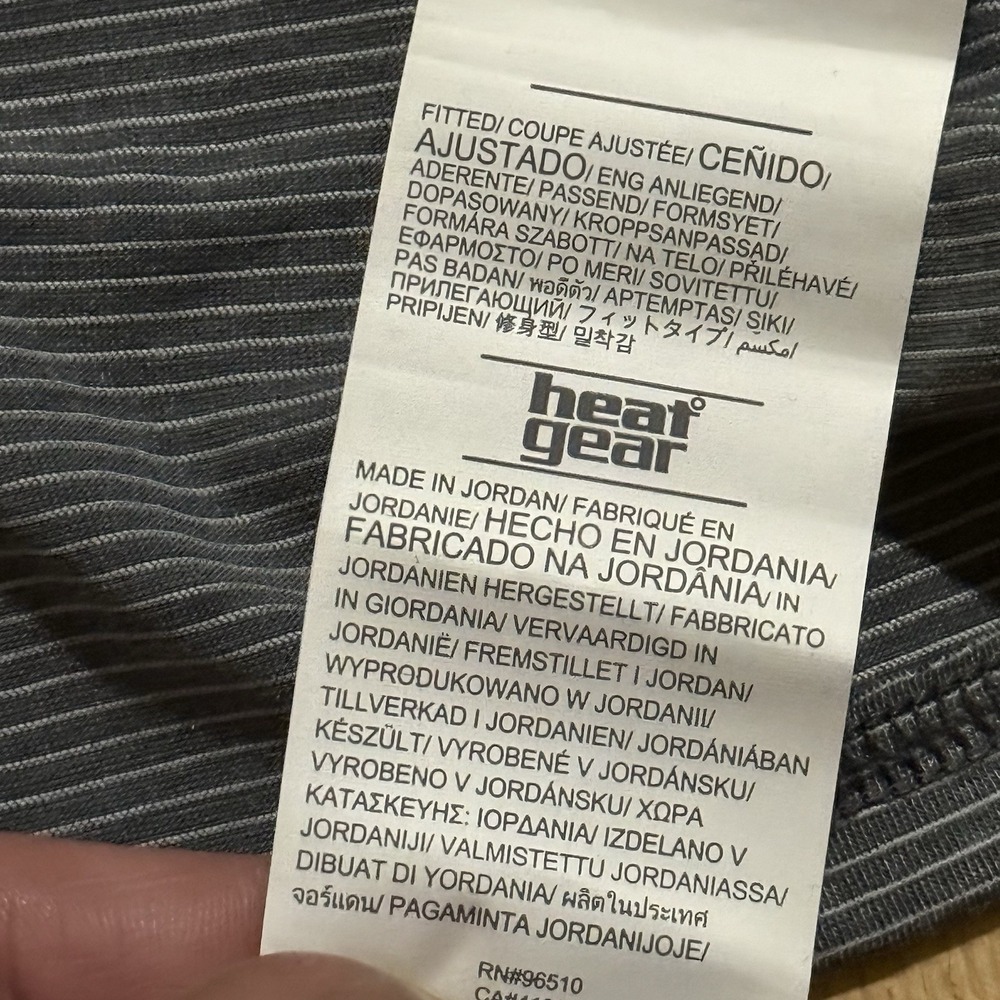 Under Armour Threadborne Pullover Mens‎ Medium Magnolia Capital HeatGear Shirt - Picture 11 of 13